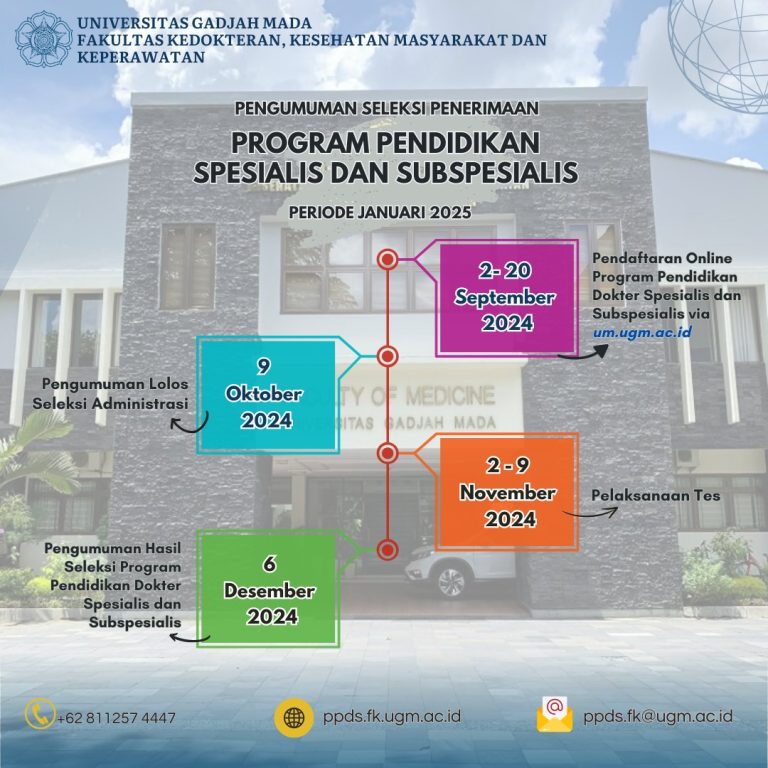 PENGUMUMAN SELEKSI PENERIMAAN PROGRAM DOKTER SPESIALIS DAN SUBSPESIALIS ...